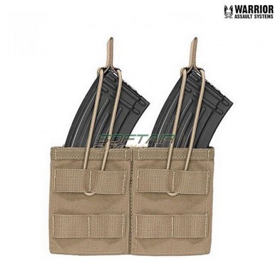 Double Fast Open Ak Magazines Pouch Coyote Tan Warrior Assault Systems (w-eo-dmop-ak-ct)