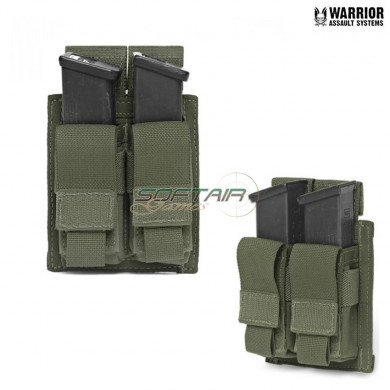 Double 9mm Pistol Magazines Pouch Olive Drab Warrior Assault Systems (w-eo-dpda-9-od)