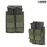 Double 9mm Pistol Magazines Pouch Olive Drab Warrior Assault Systems (w-eo-dpda-9-od)