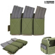 Emp Triple Elastic Magazine Pouch Olive Drab Warrior Assault Systems (w-eo-temp-od)