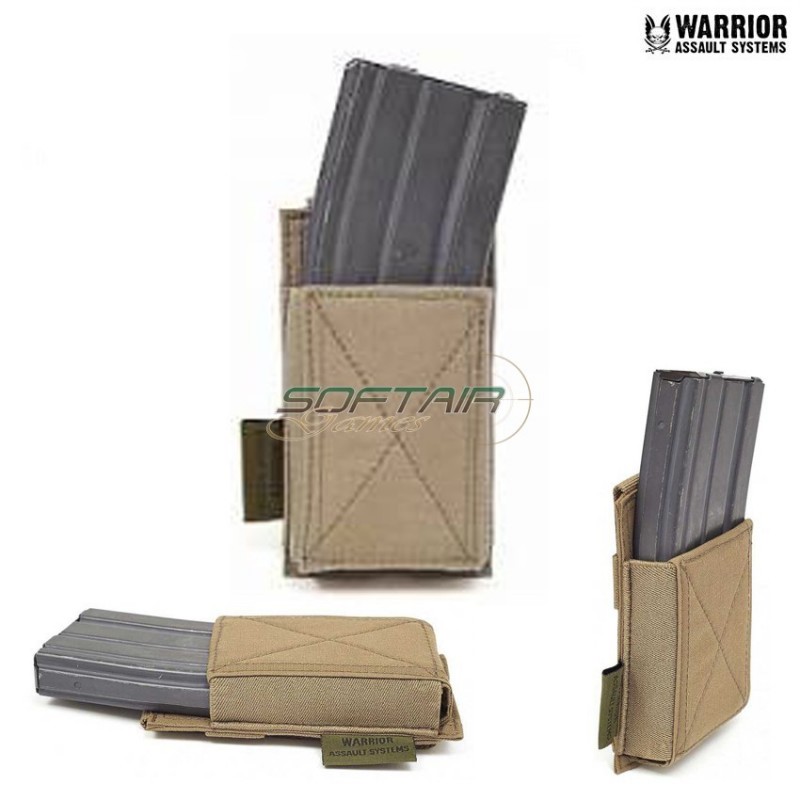 Tasca Caricatori Emp Singola Elastica Coyote Tan Warrior Assault Systems (w-eo-semp-ct)
