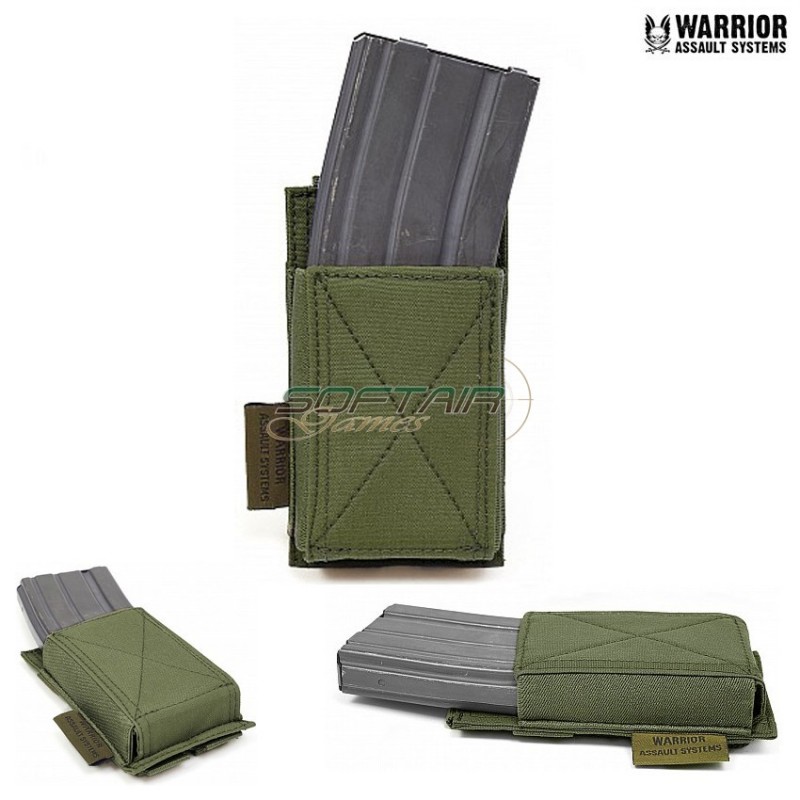 Tasca Caricatori Emp Singola Elastica Olive Drab Warrior Assault Systems (w-eo-semp-od)