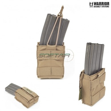 Tasca Snap Singola Porta Caricatori M4 5.56mm Coyote Tan Warrior Assault Systems (w-eo-ssmp-ct)