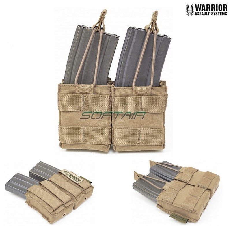 Tasca Snap Doppia Porta Caricatori M4 5.56mm Coyote Tan Warrior Assault Systems (w-eo-dsmp-ct)