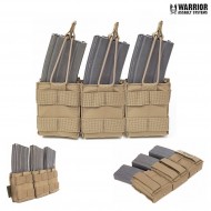 Tasca Snap Tripla Porta Caricatori M4 5.56mm Coyote Tan Warrior Assault Systems (w-eo-tsmp-ct)