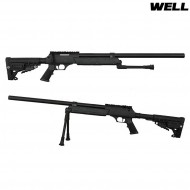 Fucile A Molla Aps Sr-2 Lrv Black Sniper Rifle Well (mb13a) Fucile A Molla Aps Sr-2 Lrv Black Sniper Rifle Well (mb13a)