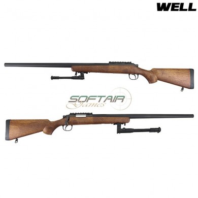 Sniper Spring Rifle Vsr10 Long Barrel Wood Well (mb03bw)