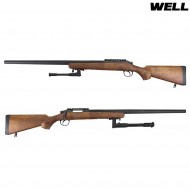 Fucile A Molla Vsr10 Long Barrel Sniper Wood Well (mb03bw)