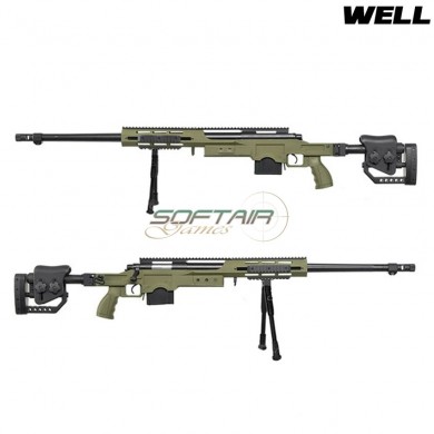 Msr Assault Type Sniper Rifle Bolt Action Green Well (mb4411v)