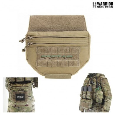 Tasca Drop Down Velcro Utility Coyote Tan Warrior Assault Systems (w-eo-ddvup-ct)