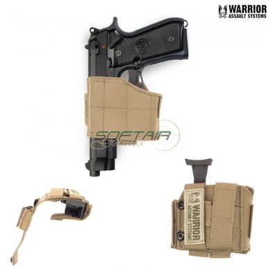 Fondina Universale Porta Pistola Per Sinistri Coyote Tan Warrior Assault Systems (w-eo-uph-l-ct)