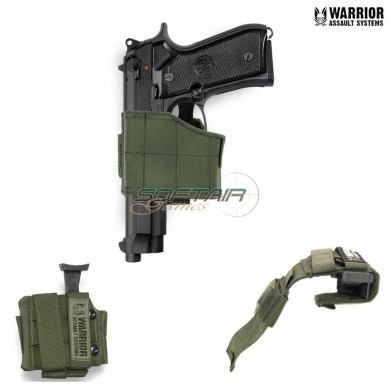 Fondina Universale Porta Pistola Per Sinistri Olive Drab Warrior Assault Systems (w-eo-uph-l-od)