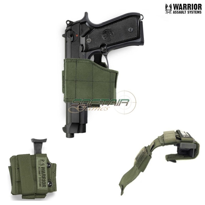 Fondina Universale Porta Pistola Per Sinistri Olive Drab Warrior Assau -  Softair Games - ASG Softair San Marino