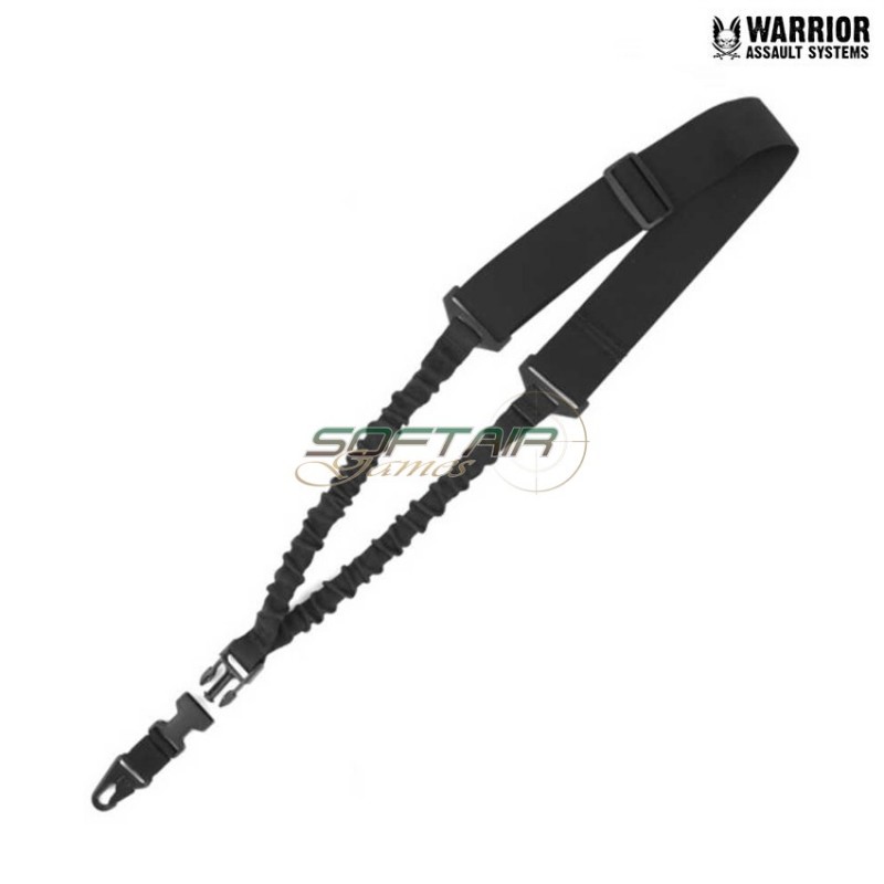 Single Point Bungee Sling H&k Hook Black Warrior Assault Systems (w-eo-spbs-blk)
