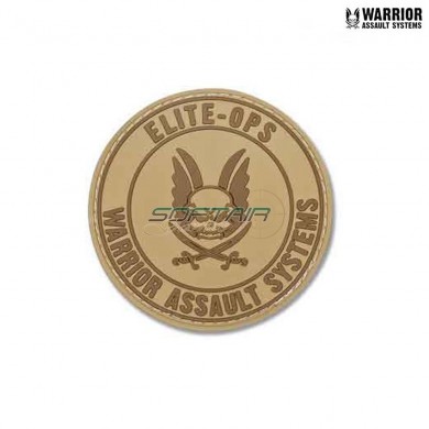 Patch Round Rubber Logo Shield Coyote Tan Warrior Assault Systems (w-eo-rrls-ct)