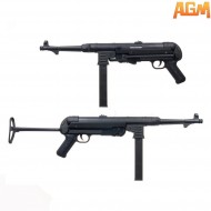 Electric Rifle Mp40 Black Smg Agm (mp007) Electric Rifle Mp40 Black Smg Agm (mp007)
