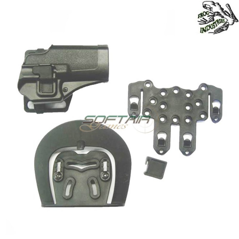 Full Set Cqc Glock Holster Black Frog Industries (fi-hgl-b)