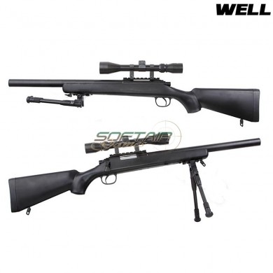 Sniper Spring Rifle Full Set Vsr10 Short Barrel Black Well (mb02bfull)
