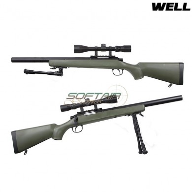 Sniper Spring Rifle Full Set Vsr10 Short Barrel Green Well (mb02gfull)