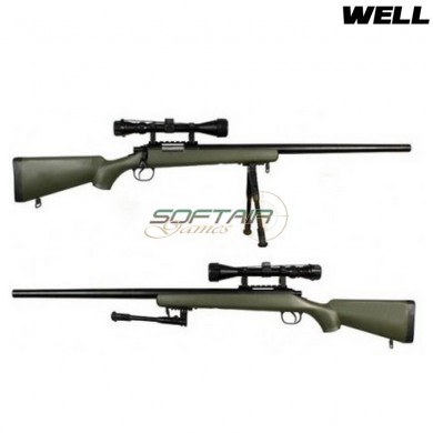 Sniper Spring Rifle Full Set Vsr10 Long Barrel Green Well (mb03vfull)