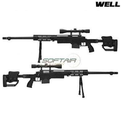 Spring Rifle Sniper Full Set Msr Assault Type Black Well (mb4411d-bk)