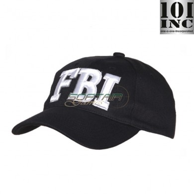 Baseball Cap Fbi Black 101 Inc (inc-215151-276-bk)