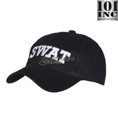 Baseball Cap Swat Black 101 Inc (inc-215150-220-bk)