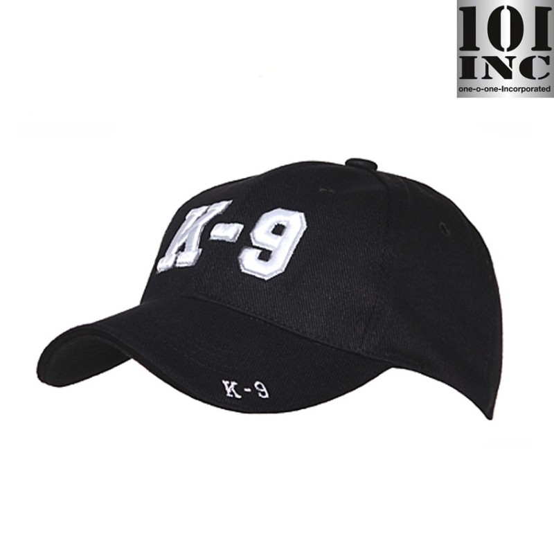 Baseball Cap K-9 Black 101 Inc (inc-215151-250-bk)