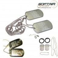 Coppia Piastrine Dog Tag Personalizzate Metallo (dog-tag)