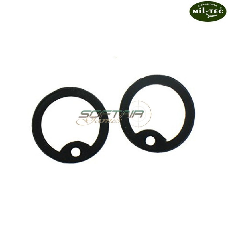 Set 2 Pezzi Silenziatori Black Per Piastrine Mil-tec (16315002)