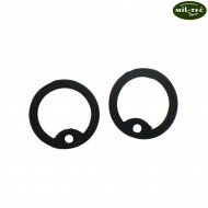 Set 2 Pezzi Silenziatori Black Per Piastrine Mil-tec (16315002)