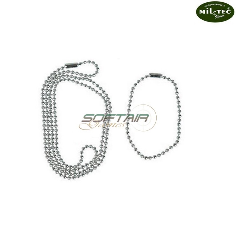 Necklace 2 Pieces For Dog Tag Mil-tec (mil-col2)