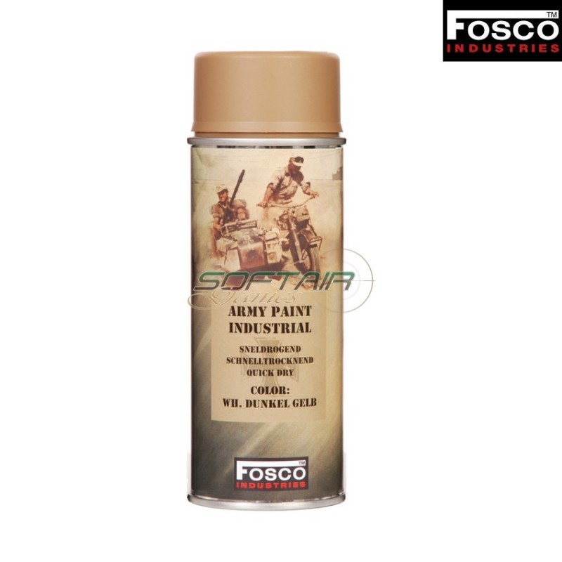 Spray Army Paint Wh. Dunkel Gelb Fosco Industries (fo-469312-wdg)
