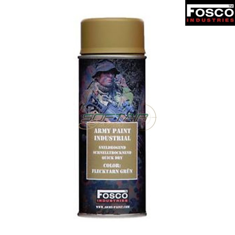 Spray Army Paint Flecktarn Grun Fosco Industries (fo-469312-flg)