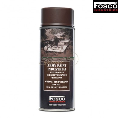 Spray Army Paint Mud Brown Fosco Industries (fo-469312-mb)