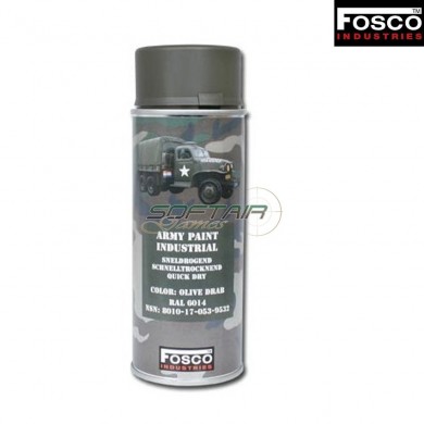 Spray Army Paint Olive Drab Fosco Industries (fo-469312-od)