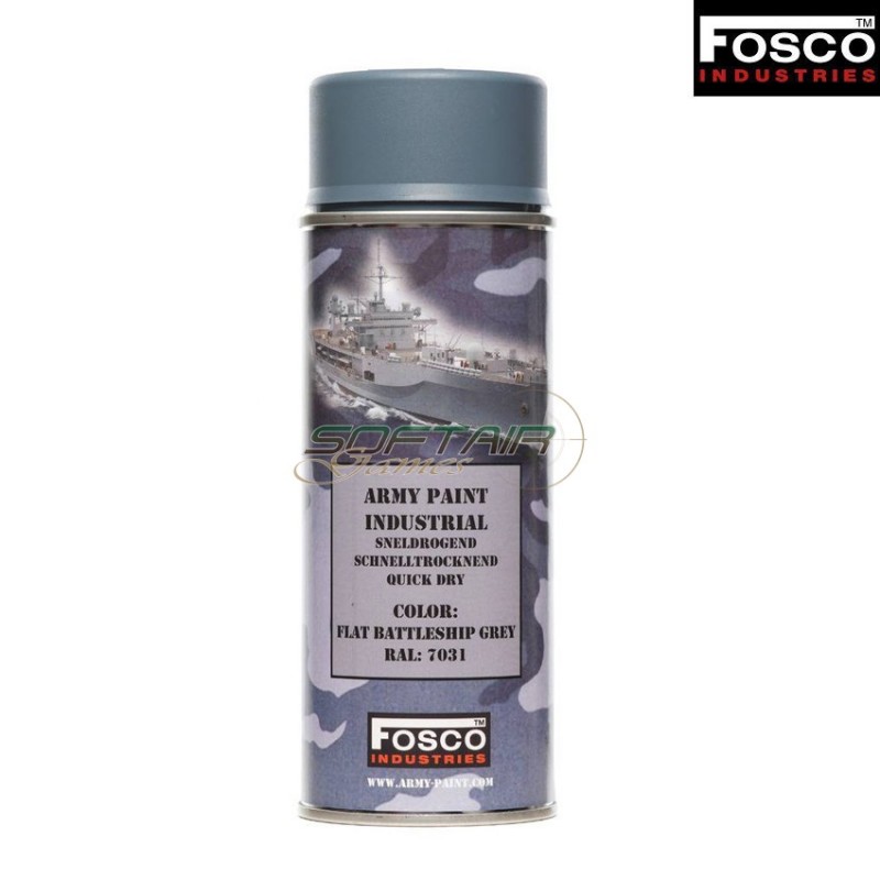 Spray Army Paint Battle Ship Grey Fosco Industries (fo-469312-bsg)