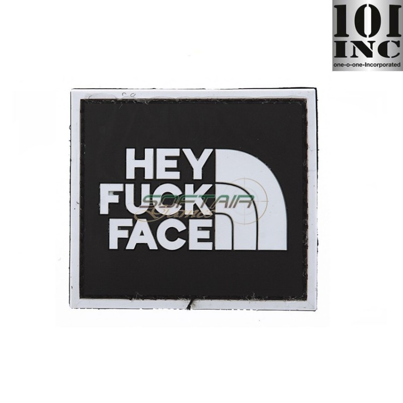 Patch 3d Pvc Hey Fuck Face Black 101 Inc (inc-444100-3562)