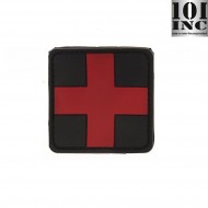 Patch 3d Pvc Medic Cross Black 101 Inc (inc-12030)