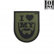 Patch 3d Pvc I Love My Beard Green 101 Inc (inc-444180-3881)