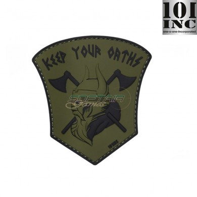 Patch 3d Pvc Keep Our Oaths Green 101 Inc (inc-444130-5118)