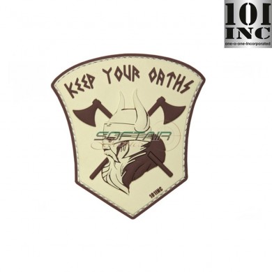 Patch 3d Pvc Keep Our Oaths Sand 101 Inc (inc-444130-5117)