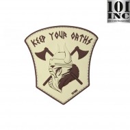 Patch 3d Pvc Keep Our Oaths Sand 101 Inc (inc-444130-5117)