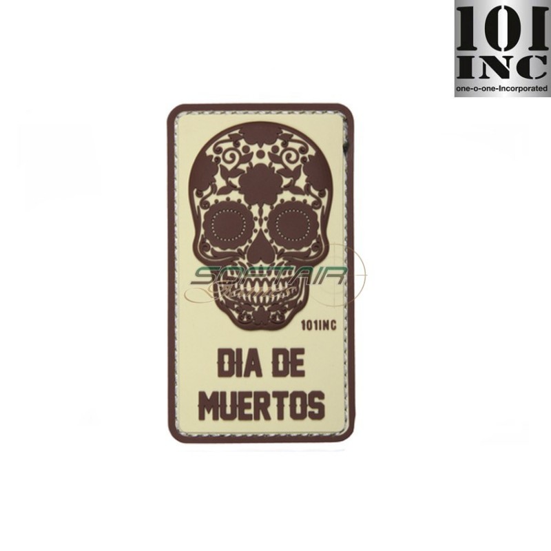Patch 3d Pvc Dia De Muertos Sand 101 Inc (inc-444130-5172)