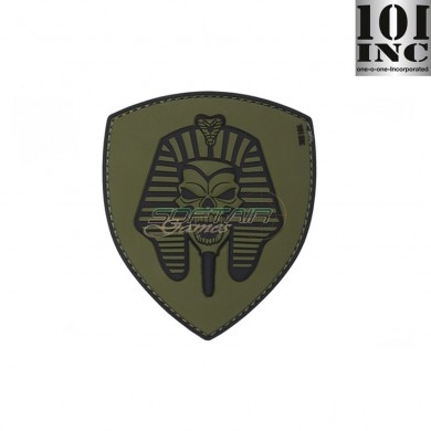 Patch 3d Pvc Pharaoh Skull Green 101 Inc (inc-444130-5124)
