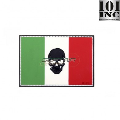 Patch 3d Pvc Flag Italy + Skull 101 Inc (inc-444130-5023)