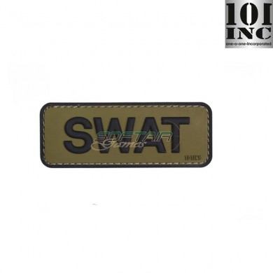 Patch 3d Pvc Swat Green/black 101 Inc (inc-444130-5113)