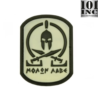 Patch 3d Pvc Molon Labe Spartan White 101 Inc (inc-444110-3580)