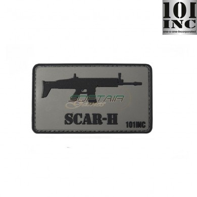 Patch 3d Pvc Scar-h Grey 101 Inc (inc-444130-3760)
