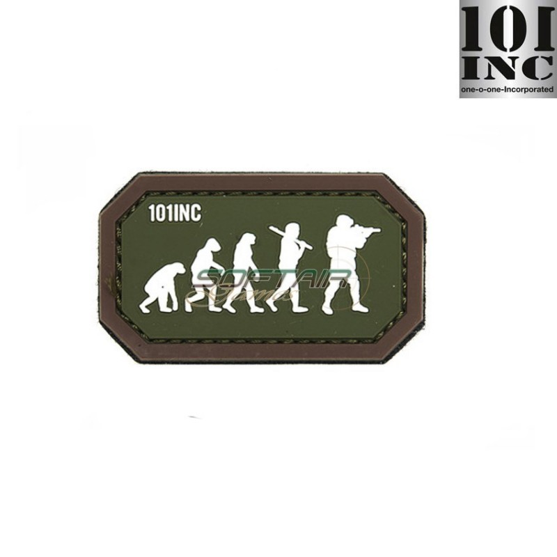 Patch 3d Pvc Airsoft Evolution Green/brown 101 Inc (inc-444100-3923)
